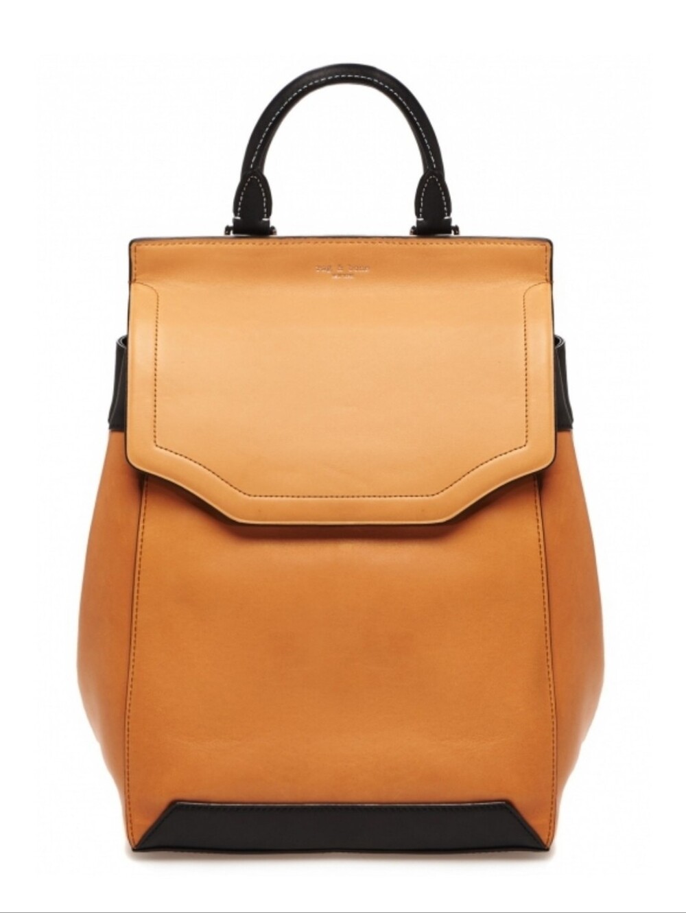 rag & bone Tan Leather Pilot Backpack with Black Trim🤎🖤